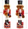 Christmas Nutcracker Figures, 14 Inch Wooden Nutcracker Bear Trumpeter Ornaments, Large Xmas Nutcracker Tabletop Festival Shelves Decorations
